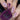pale pink nails with deep plum stamping floral design
One nail is deep plum with pink and orange flowers