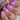 Nails with pink glittery polish showing different application methods and text labels.