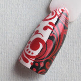 "Drop Red Gorgeous" stamping polish best red stamping polish