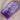 macro one nail deep purple stamping over pale purple base