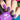 purple nail art
