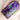 deep purple stamping over green nail art