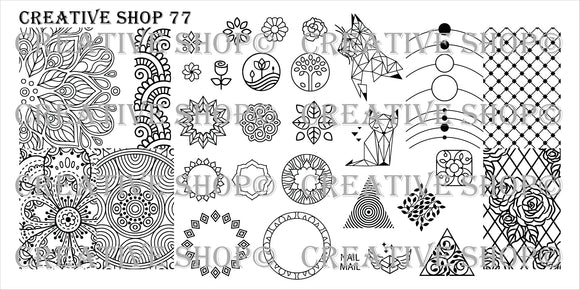 Creative Shop stamping plate 77