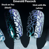"Emerald Peacock" chameleon pigment