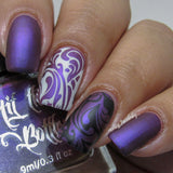 "Baubles Deep" limited edition stamping polish