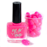 "Lady Pink" neon jelly polish