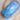 violet stamping on blue nails macro one nail