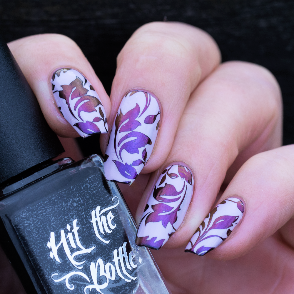 Purple-emperor-chameleon-pigment. Multichrome-stamping