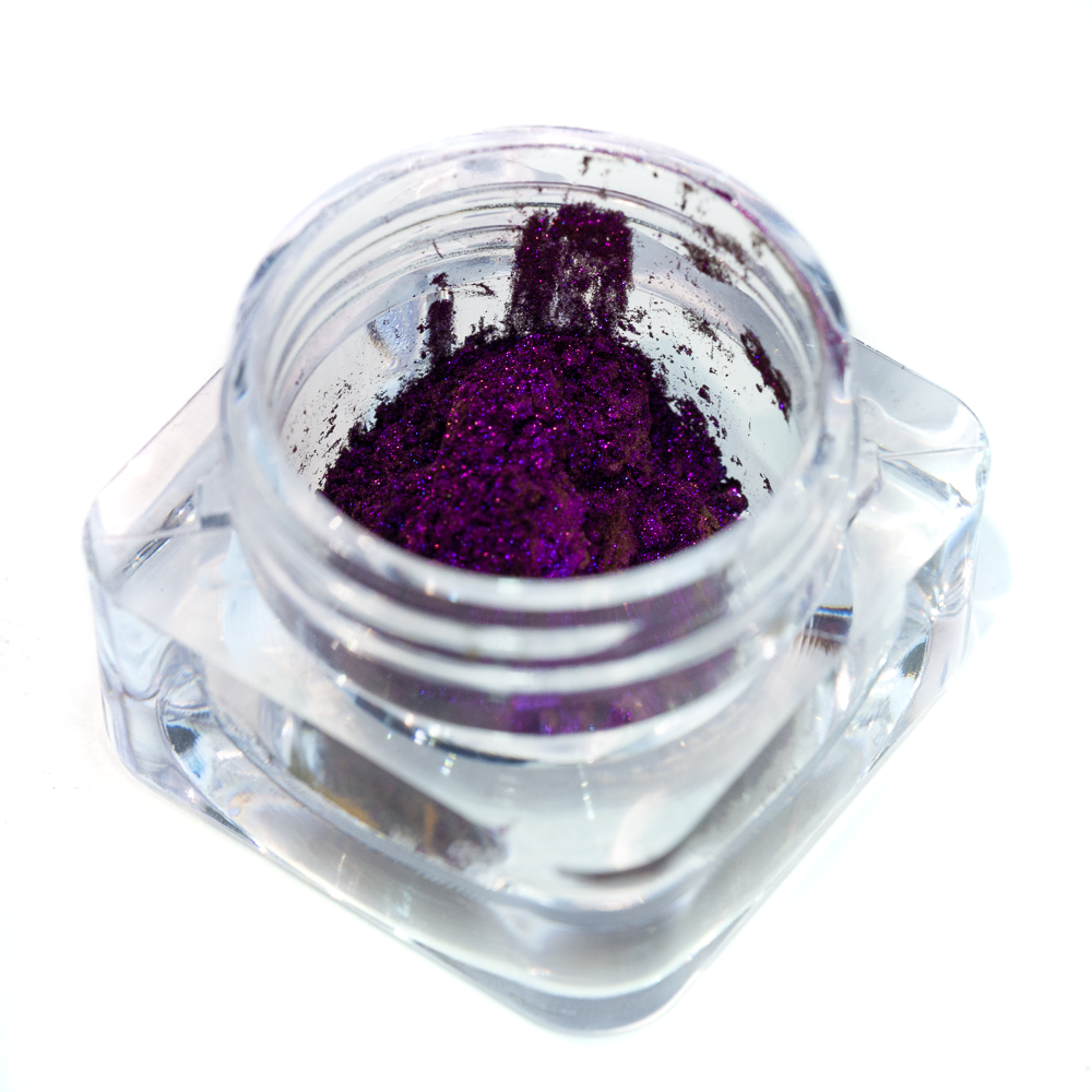 Purple-emperor-chameleon-pigment. Multichrome-stamping-pigment-pot
