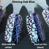 "Shining Oak Blue" chameleon pigment