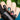 blue and orange nail art boat design