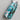 "Sparkling Cyan-ide" stamping polish swatch stick