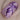 macro one nail purple stamping on neutral taupe base
