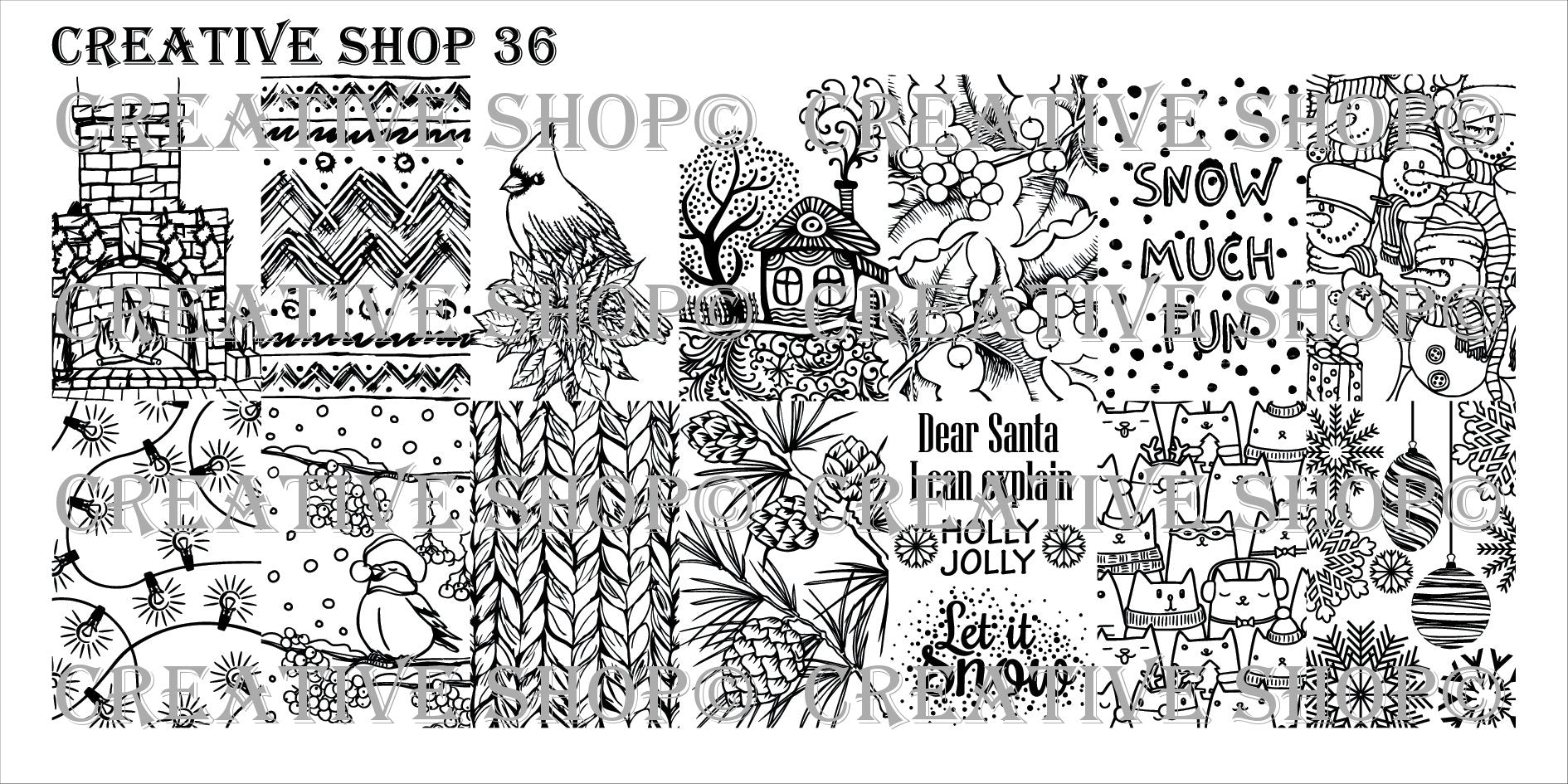 Creative Shop stamping plate 36