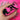 Macro pink neon stamping