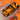 macro orange neon stamping