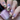 Purple, pink, apricot and lemon pastel gradient base. Black stamping of unicorn skeletons. Whole hand