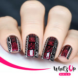 Whats Up Nails - A007 - Aztec Countdown stamping plate