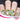 green and white minimal flower nail art