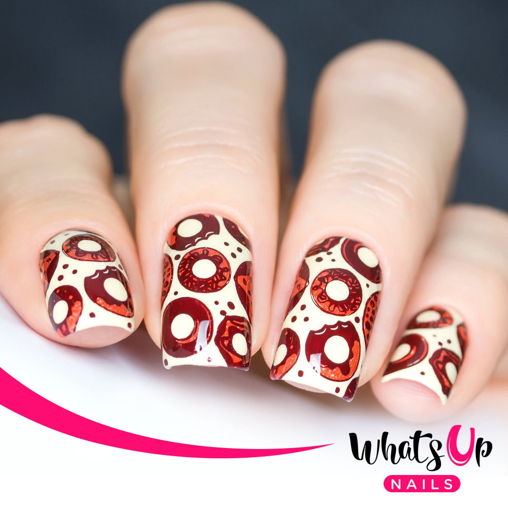 donut design nail art