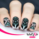 Whats Up Nails - B009 - Lost in Aztec stamping plate