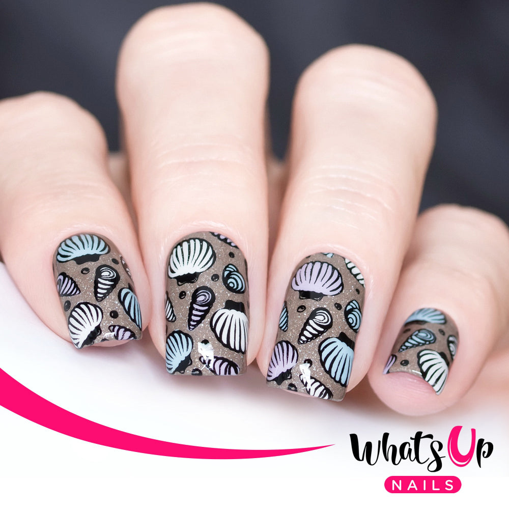 seashell nail art design