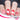 red and white gothic nail art