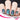 dark nails with turquoise unicorn design