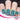 chevron nail design teal and purple