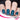 blue checkerboard nail art