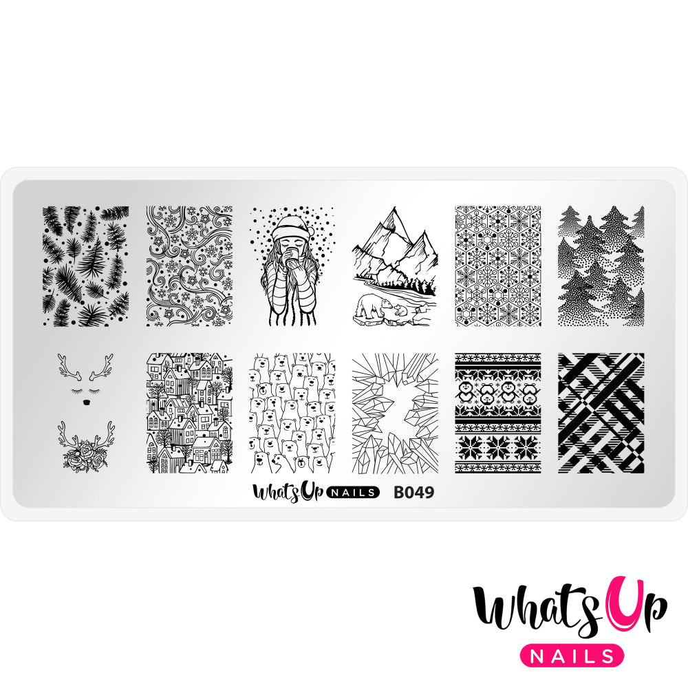 Winter themed stamping plate