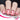 sweater nails with red reindeer