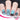cat nail design blue and brown