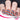 red and blue brick wall design nail art