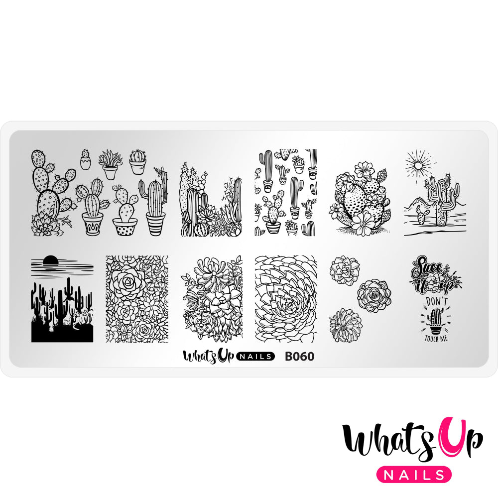 succulent design stamping plate