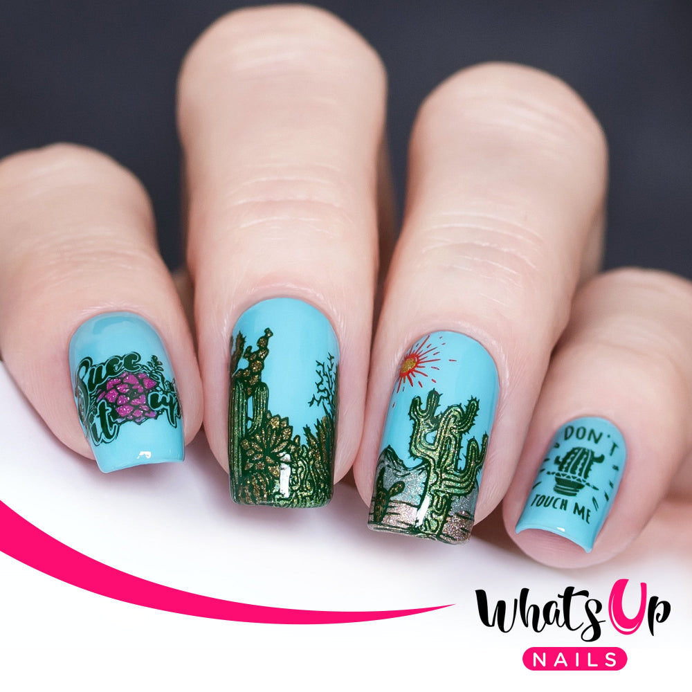 succulent nail design