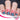 blue and white nails with red stamping USA themed nail art
