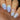 blue and purple nail art