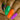 green, orange, purple Halloween nail art
