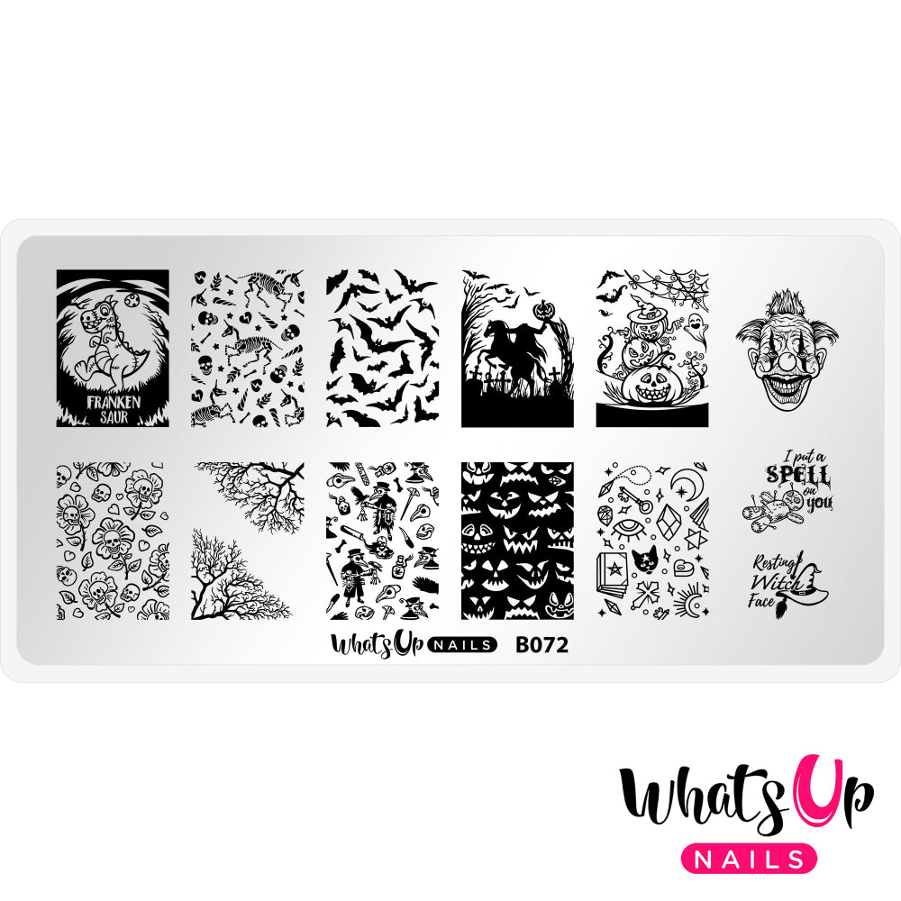 Halloween stamping plate