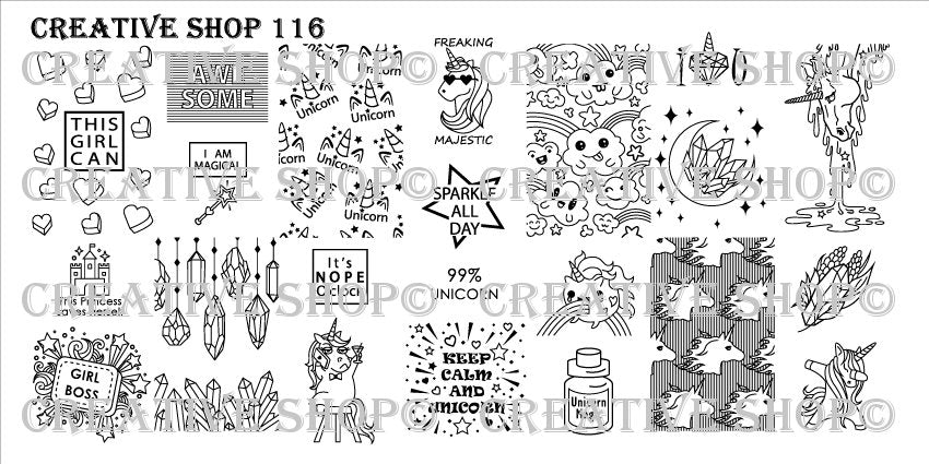 Creative Shop stamping plates 113 - 117