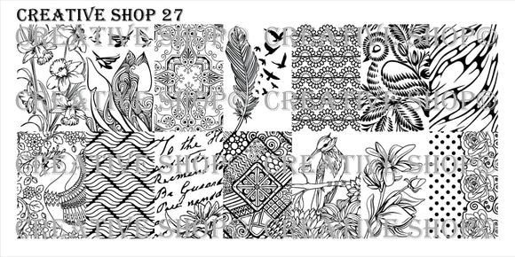 Creative Shop stamping plate 27