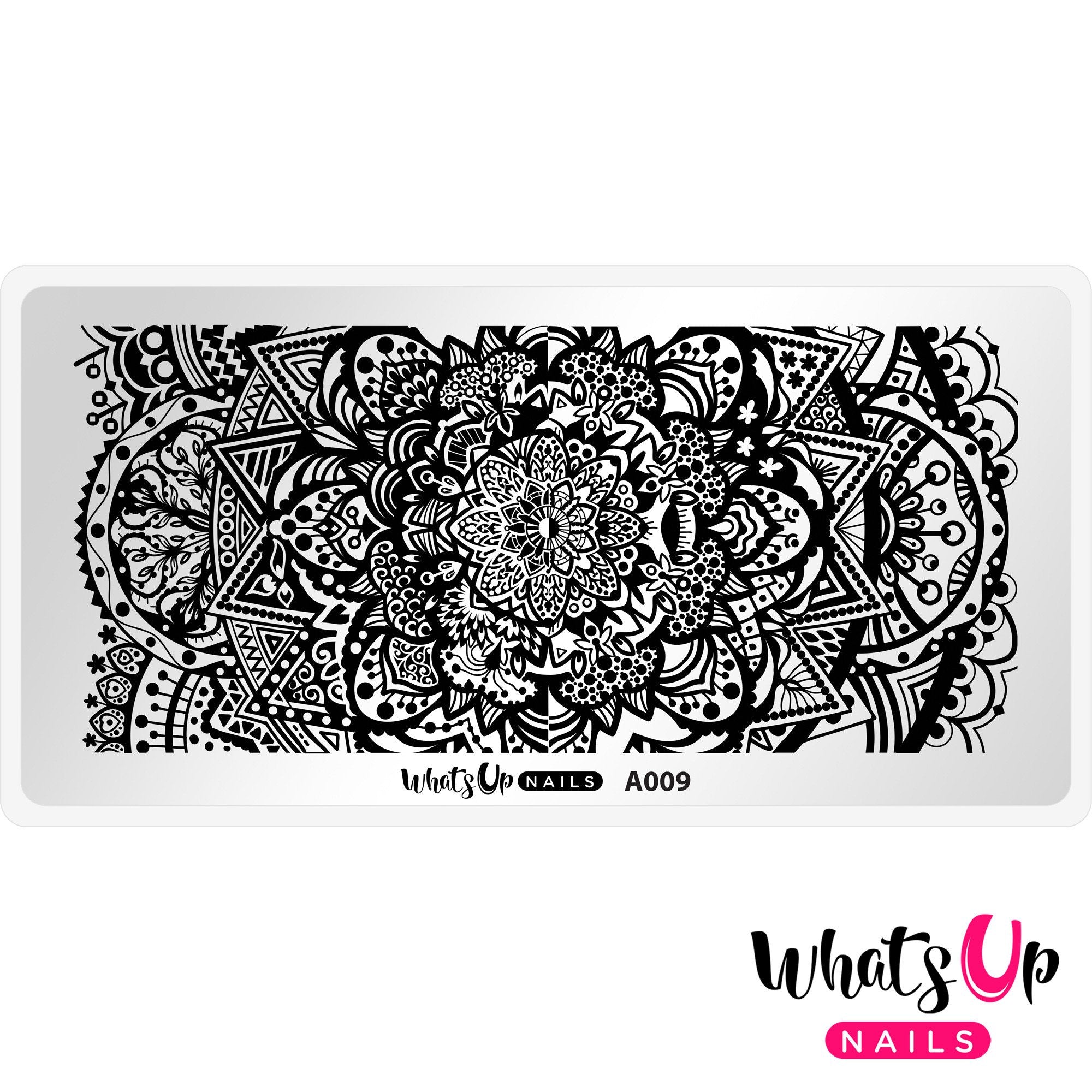 Whats Up Nails - A009 Mandala Universe stamping plate