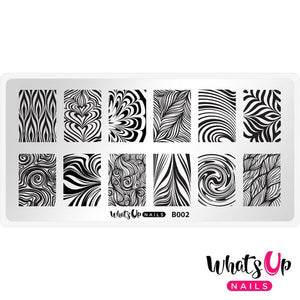 Whats Up Nails - Water Marble to Perfection stamping plate