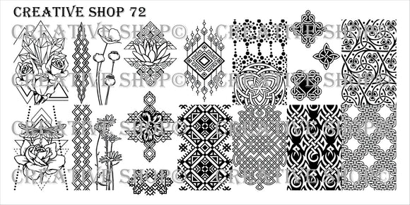 Creative Shop stamping plate 72