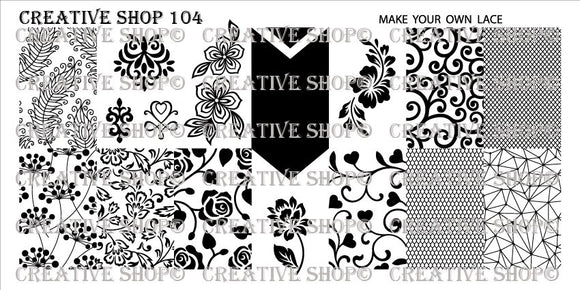 Creative Shop stamping plate 104