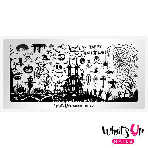 Whats Up Nails - Happy Halloween stamping plate