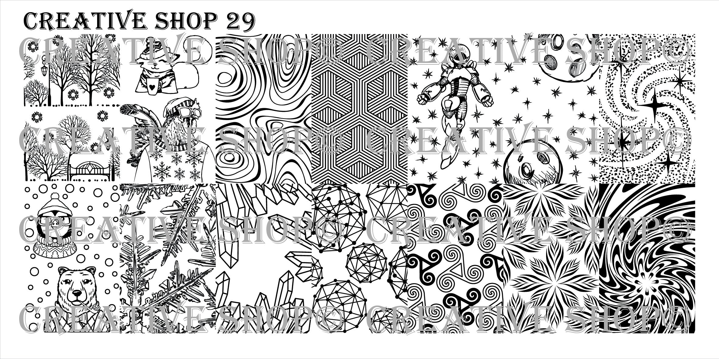 Creative Shop stamping plate 29