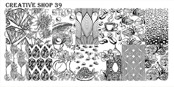 Creative Shop stamping plate 39