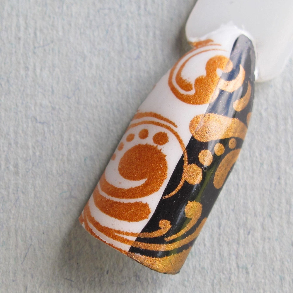 "Burnt Orange" stamping polish 